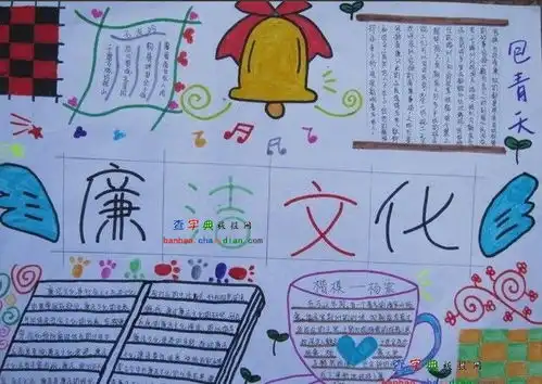 廉洁文化手抄报图片设计廉洁文化手抄报图片查字典板报网