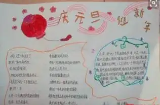 2020年元旦手抄报1