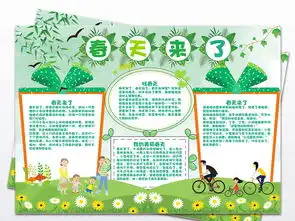 春天来了小报春游亲子郊游植树手抄小报图片素材psd模板下载77.66mb植树节手抄报大全节日手抄报
