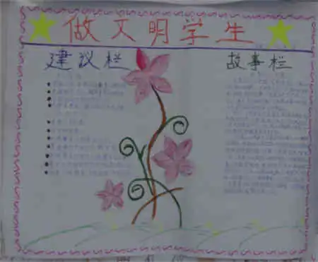 文明礼仪手抄报文明道德演讲