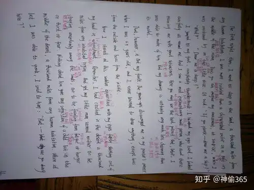 小王子英文抄写阅读第四页十月四日