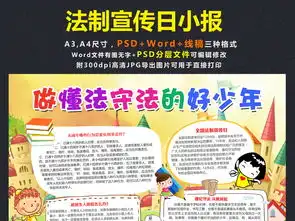 法制小报法制宣传日懂法知法守法好少年手抄报电子小报图片模板psd设计图下载法制宣传日手抄报大全编号17218441