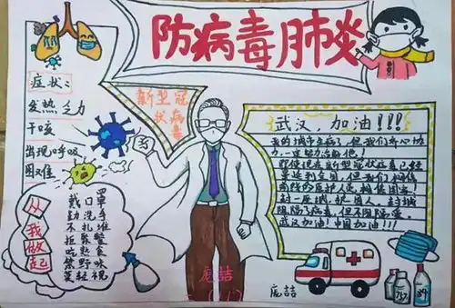 手抄报新型冠状病毒图片有吗