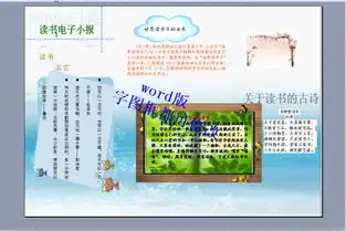 a4读书电子小报模版word格式下载图片素材worddoc模板0.86mb西方名著手抄报大全读书手抄报