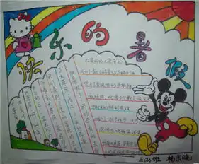 暑假手抄报暑假外出游玩