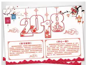 春节小报新年快乐手抄报狗年小报图片素材元旦手抄报大全psd模板下载21.41mb节日手抄报