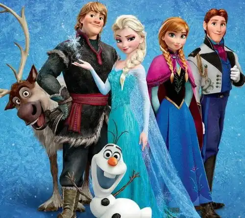 冰雪奇缘女童裙按照电影里的主人公穿的裙子可以生产的吗