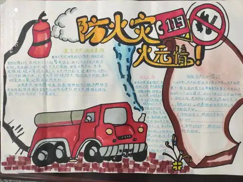 投票啦快来pick你心中的十佳消防手抄报,你家孩子上榜了吗