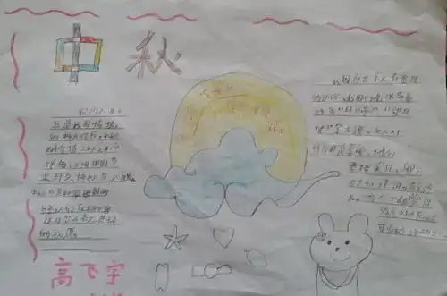 中秋手抄报二年级
