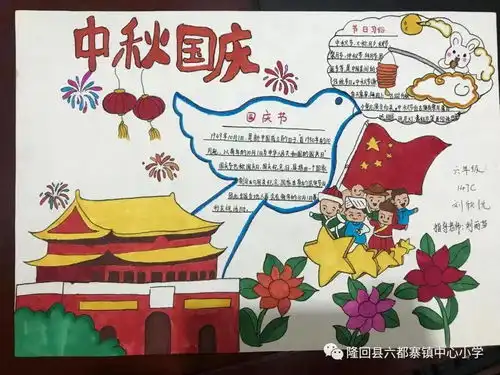 六都寨镇中心小学举行迎国庆手抄报评比活动