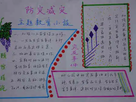 防震减灾手抄报防震对策