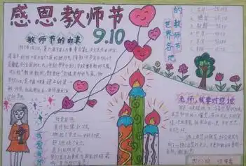 简单教师节手抄报的图片