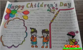外国小孩子做的作品的手抄报是什么样的