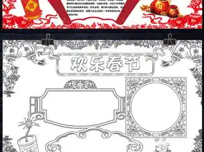 2019猪年春节习俗小报新年电子小报手抄报图片模板worddoc设计图下载春节元旦手抄报大全编号19141015