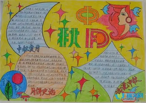 6年级中秋节手抄报