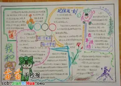 我和奥运手抄报图片