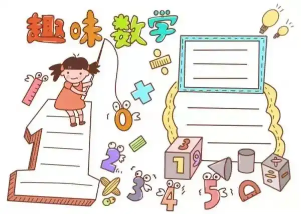 数学手抄报五年级模板