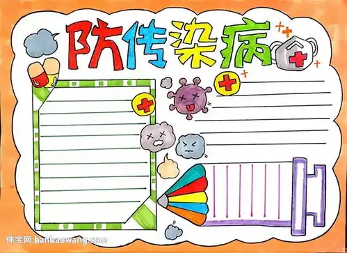 防传染病手抄报怎么画