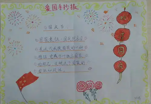 欢度国庆手抄报资料2