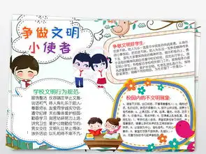 word文明学生小报文明校园手抄报礼仪小报a3a4图片模板worddoc设计图下载道德与法治手抄报大全编号18745535