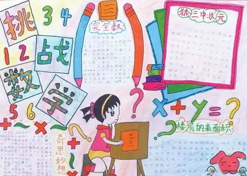 收藏这些趣味数学手抄报,陪孩子一起动手写一写,画一画