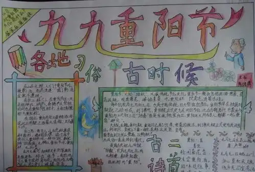 重阳节手抄报素材大全,各位老师家长拿走不谢