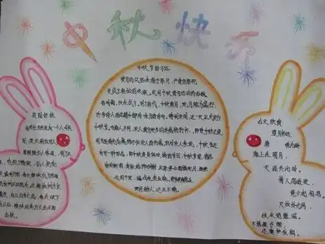 2020年中秋节手抄报图片大全简单四年级