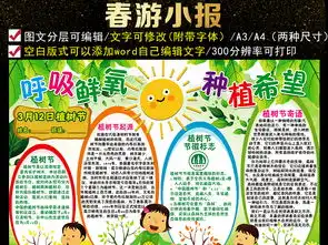 春天植树节小报种植希望手抄电子小报图片素材psd模板下载244.78mb保护环境手抄报大全环保手抄报