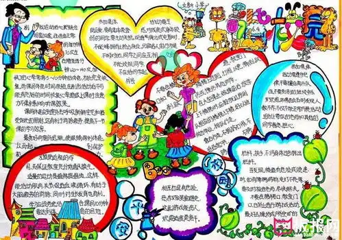 确保校园安全,安全教育手抄报