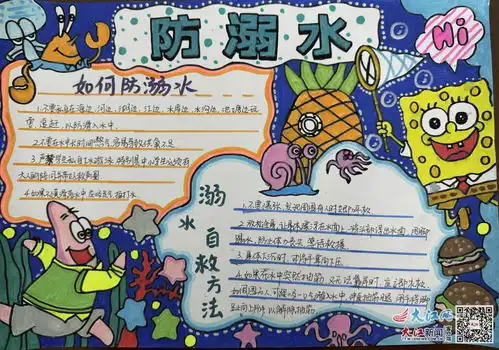 新余市渝水七小开展防溺水手抄报征文评比活动图
