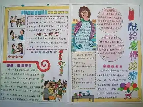 2020年教师节就要到了,这份手抄报素材既全面又实用建议收藏