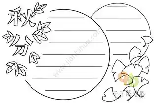 秋分节气手抄报