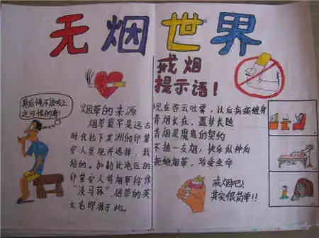 世界无烟日手抄报烟草的危害
