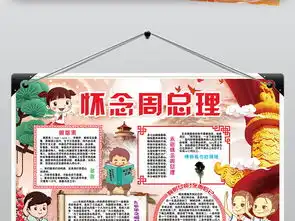 周总理小报励志读书阅读手抄电子小报素材图片模板psd设计图下载名人名家手抄报大全编号16347882