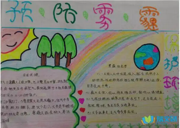 雾霾的危害手抄报内容
