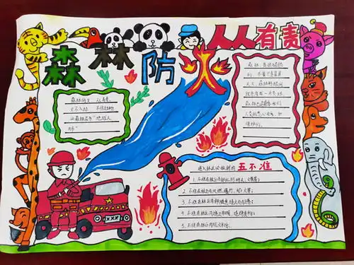 怀宁县高河镇中心学校开展森林防火主题教育系列活动