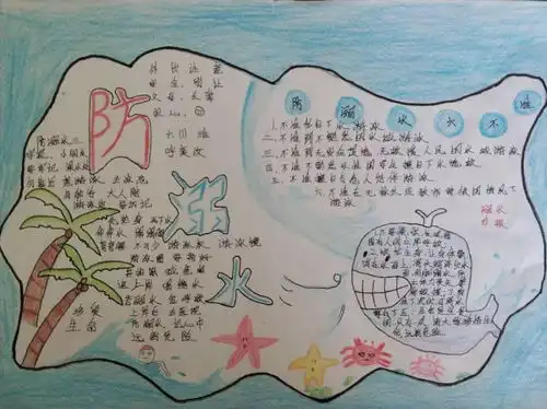防溺水手抄报大全是作业更是警示教育