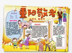 九九重阳节小报关爱老人手抄小报图片素材psd模板下载135.01mb重阳节手抄报大全节日手抄报