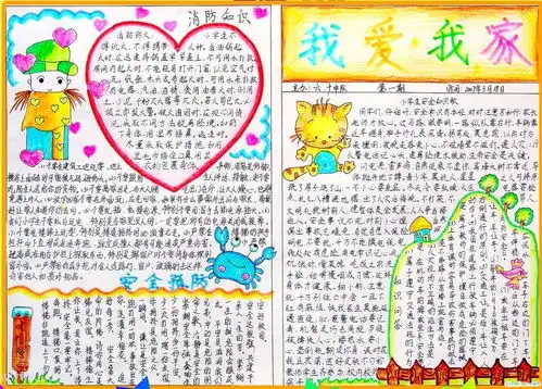 北京小学我爱我家手抄报
