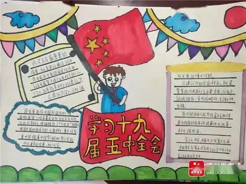 涿州西城坊中心学校学习十九届五中全会精神,争做新时代好少年