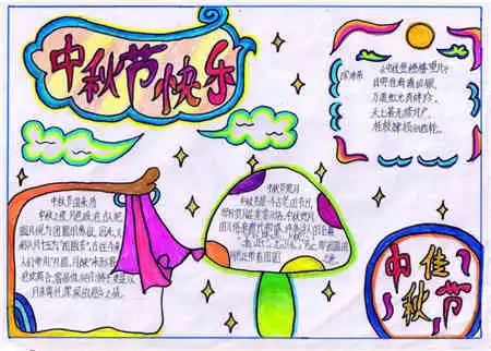 中秋节手抄报中秋见闻