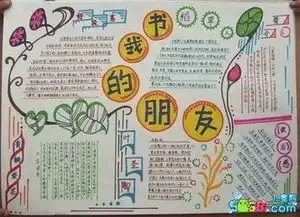 我与书手抄报八开纸