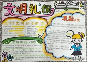 获奖的文明礼仪手抄报