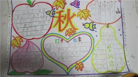 关于秋天的手抄报图片秋天的枫叶