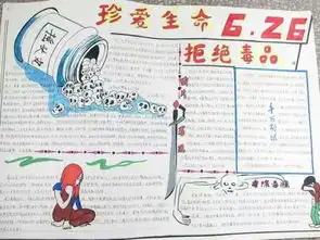 求背景淡雅的禁毒手抄报
