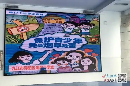 浔阳区湖滨小学开展无烟校园系列宣传教育活动组图