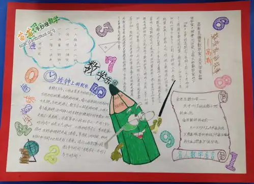 三年级数学乐园手抄报图片大全内容