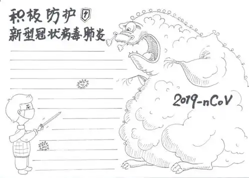 当春节遇上冠状病毒,怎样教孩子做人人受益的防疫手抄报