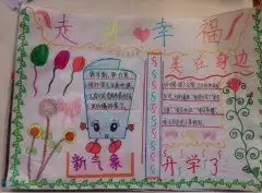 最新开学了手抄报图片大全简单又漂亮,关于开学第一课的手抄报内容天天板报网