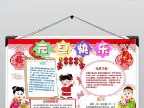 新年快乐小报元旦手抄报猪年春节电子小报图片素材元旦手抄报大全worddoc模板下载131.18mb节日手抄报